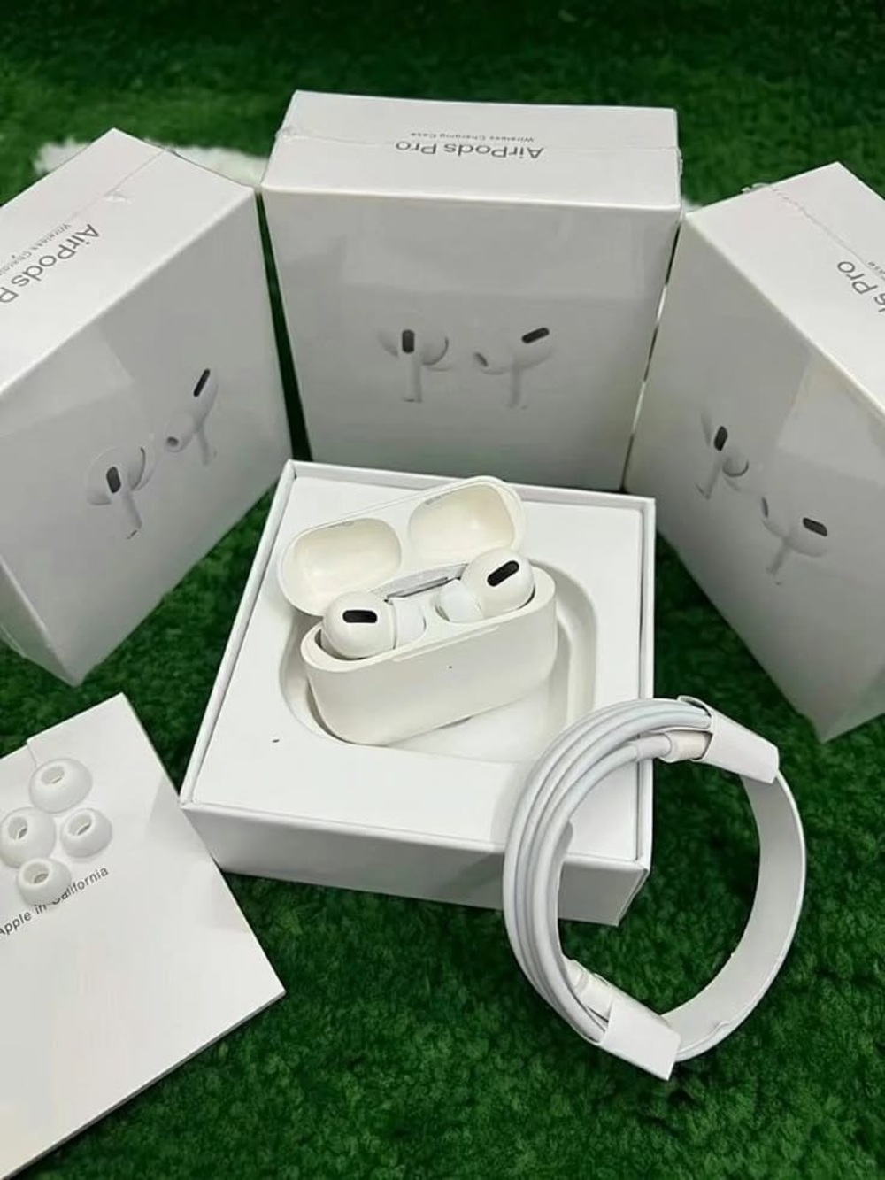Apple White AirPods Pro with Charging Case and Extras